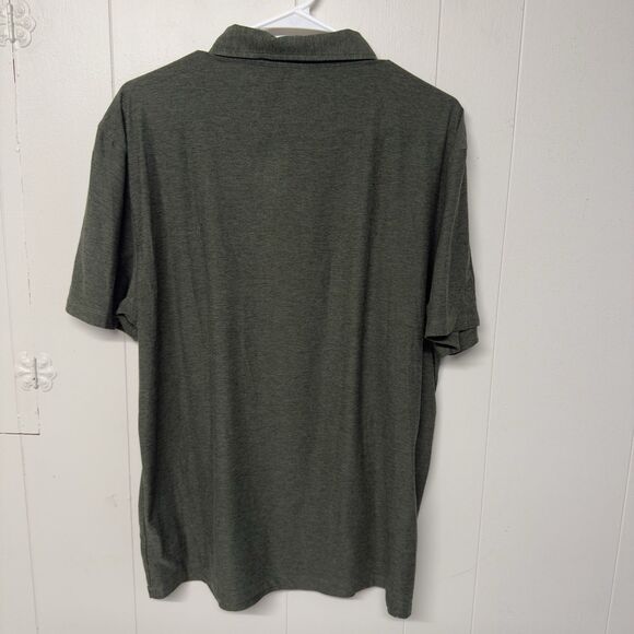 Vuori Polo Mens XL Olive Green Strato Tech Stretch Performance Golf Shirt V188 - Picture 12 of 12